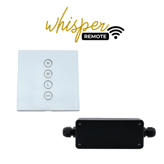 Whisper "Remote" - draadloze 3 standenschakelaar 