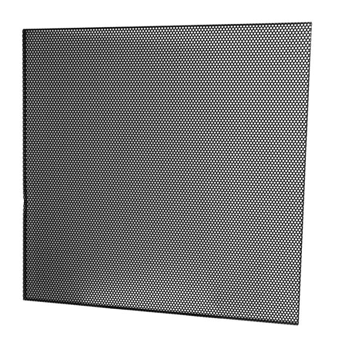 Geperforeerde plafondplaat voor systeemplafond 595x595mm - staal - zwart