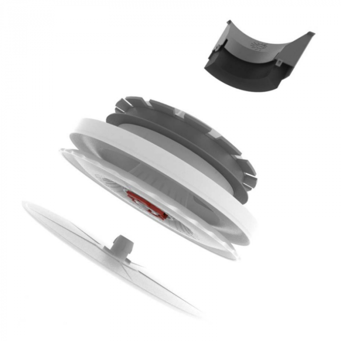 Kunststof toevoerventiel Zehnder ComfoValve Luna - Ø 125mm - ZWART