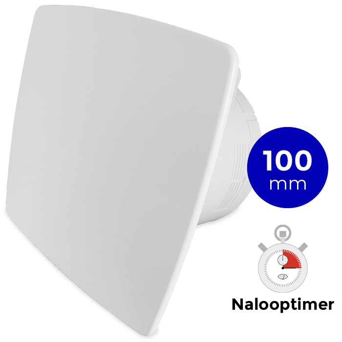 Badkamer/toilet ventilator - met timer - Ø100mm - bold-line