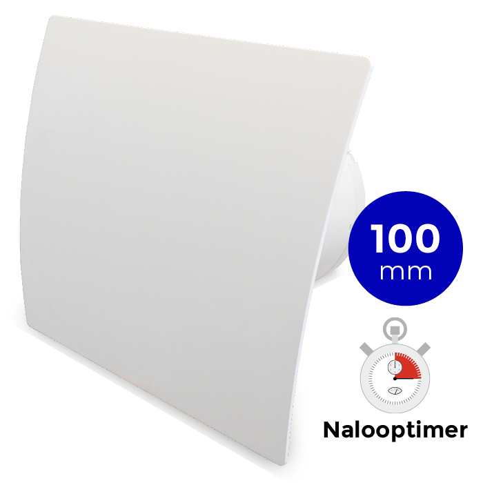 Badkamer/toilet ventilator - met timer - Ø100mm