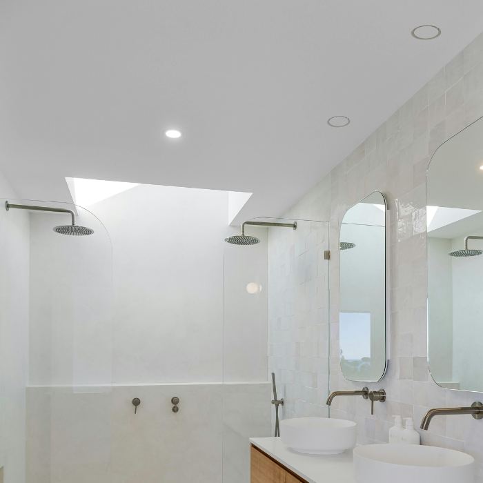 NoShow 2.0 instucbaar designventiel 125mm - toevoer/afvoer - WIT