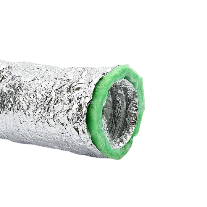 Geïsoleerde flexibele slang - Ø125mm - 1 meter - aluminium Geïsoleerde flexibele slang - Ø125mm - 1 meter - aluminium