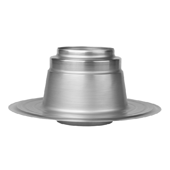 Platdak ontluchting dubbelwandig met kunststof kap Ø 200mm