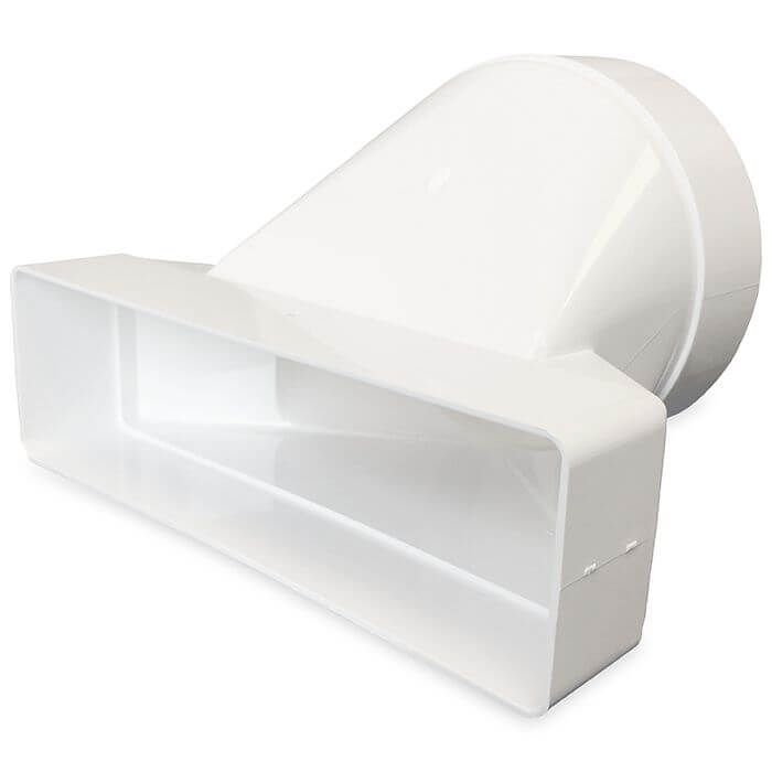 Verloopstuk - 204x60mm naar Ø150mm - asymmetrisch