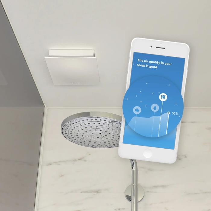 Renson Waves Badkamer/toilet ventilator - app gestuurd - geur, vocht en CO2 sensor 