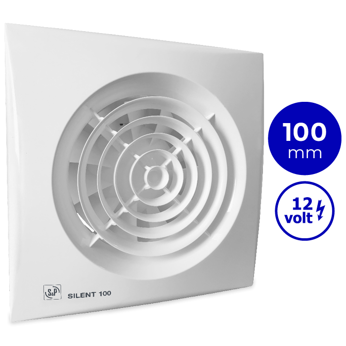 Silent 100 CZ 12 VOLT Badkamer ventilator - Ø100mm