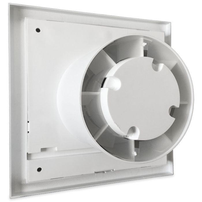 S&P Silent Design 100 CRZ TIMER Badkamer/ toilet ventilator - Ø100mm (zilver)