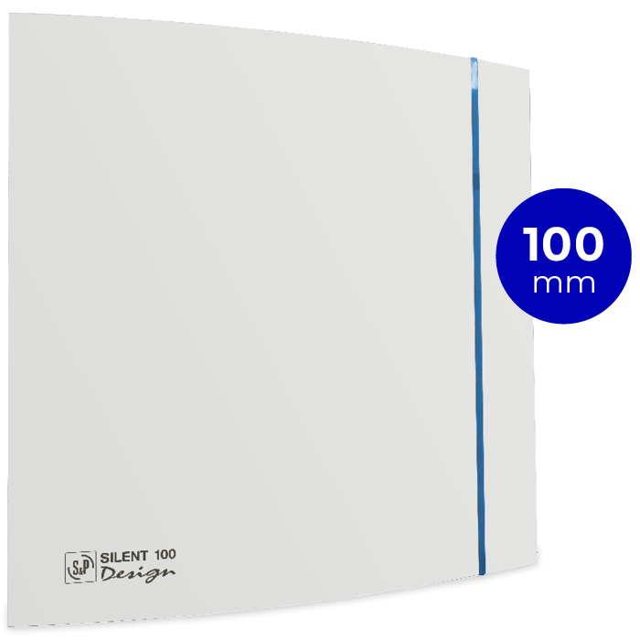 S&P Silent Design 100 CZ aan/uit Badkamer/ toilet ventilator - Ø100mm