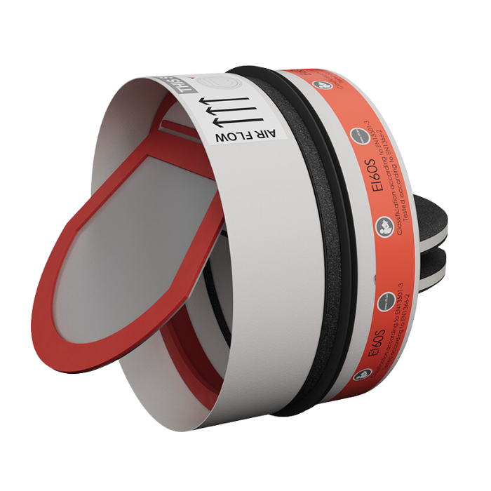 Brand- en rookwerende vlinderklep SC60-COSMO - 60 minuten - Ø200mm