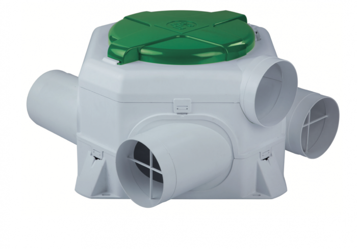 S&P Woonhuisventilator OZEO E ECOWATT DHU RF - met eurostekker en afstandsbediening en vochtsensor