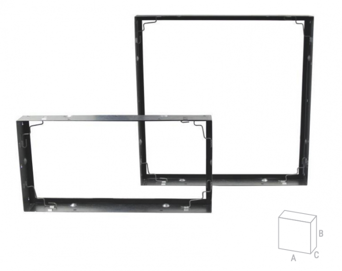 Filterframe 305x305x75 voor paneel-, zakken-, en compact filters Filterframe 305x305x75 voor paneel-, zakken-, en compact filters