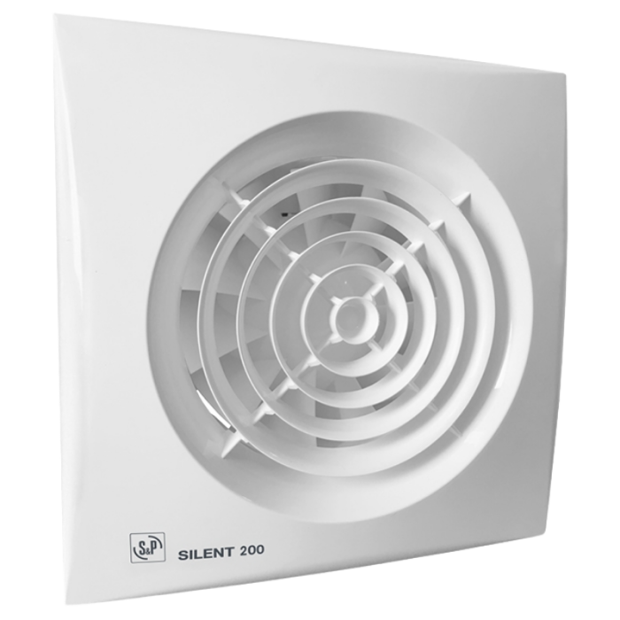 S&P Silent 200 CHZ TIMER + VOCHTSENSOR Badkamer/ toilet ventilator - Ø120mm S&P Silent 200 CHZ TIMER + VOCHTSENSOR Badkamer/ toilet ventilator - Ø120mm
