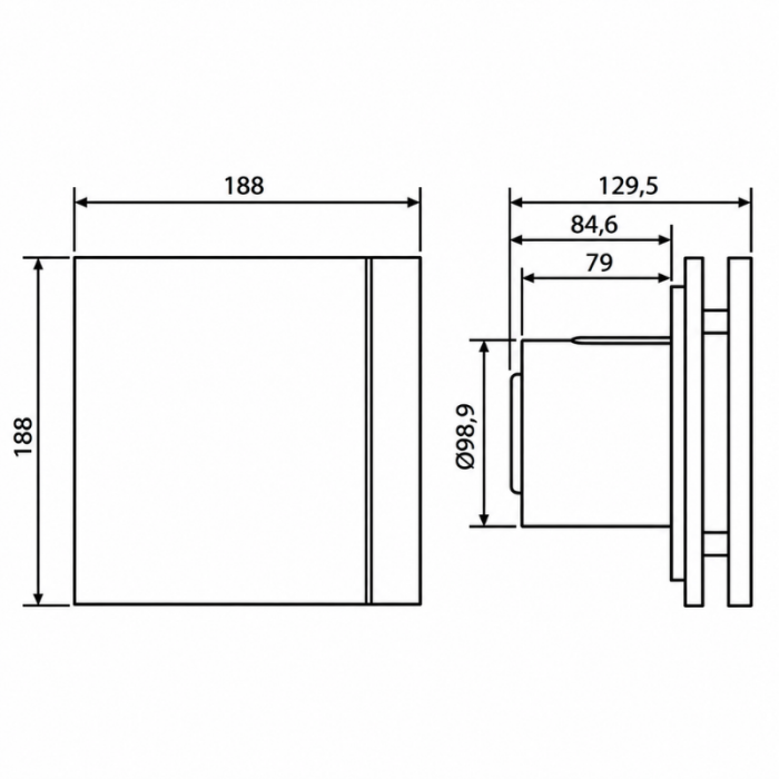 S&P Silent Design 100 CZ aan/uit Badkamer/ toilet ventilator - Ø100mm S&P Silent Design 100 CZ aan/uit Badkamer/ toilet ventilator - Ø100mm
