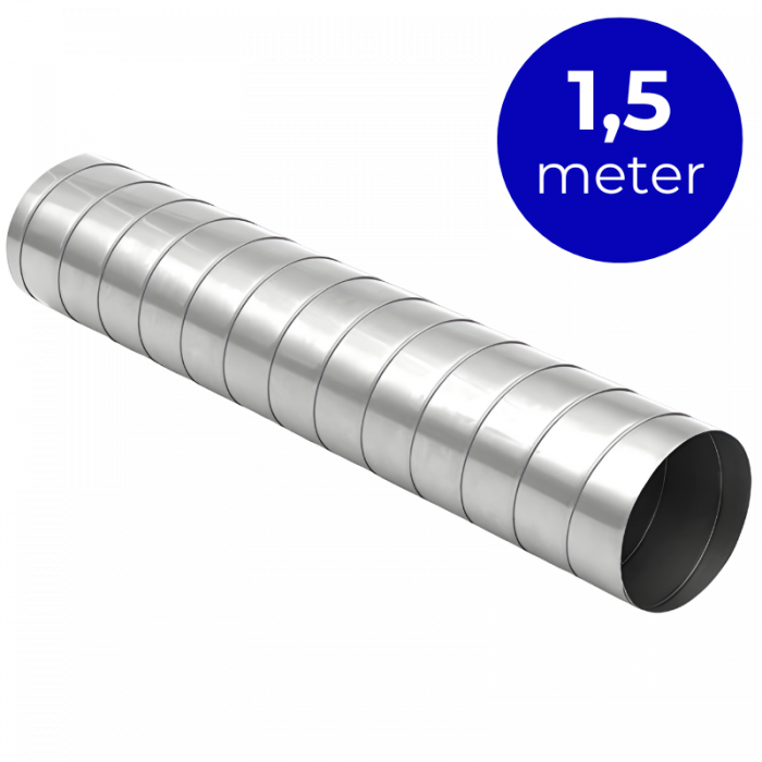 Filterfabriek Huismerk Spirobuis dia 250mm - lengte 1,5 meter - rond gegalvaniseerd Filterfabriek Huismerk Spirobuis dia 250mm - lengte 1,5 meter - rond gegalvaniseerd