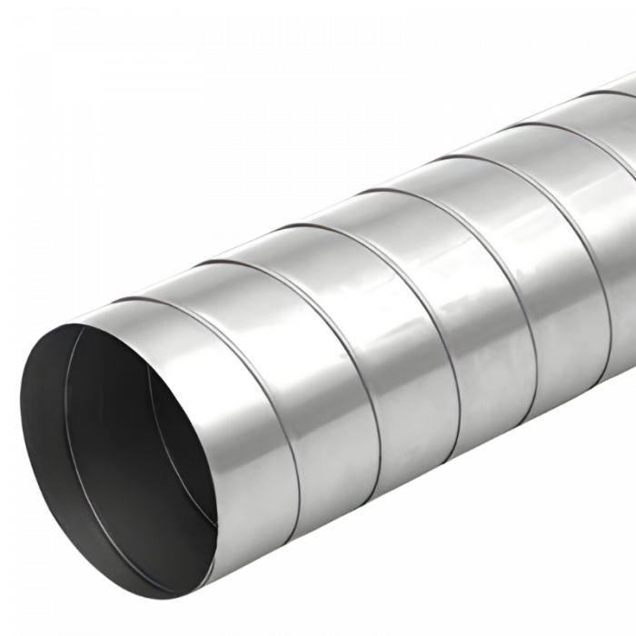 Filterfabriek Huismerk Spirobuis dia 125mm - lengte 1,5 meter - rond gegalvaniseerd  