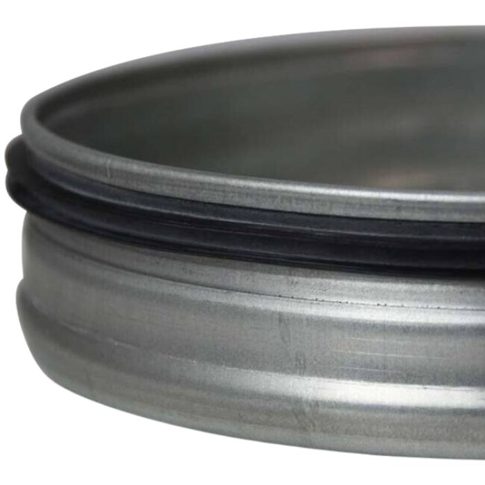 Deksel met afdichtingsrubber Ø125mm