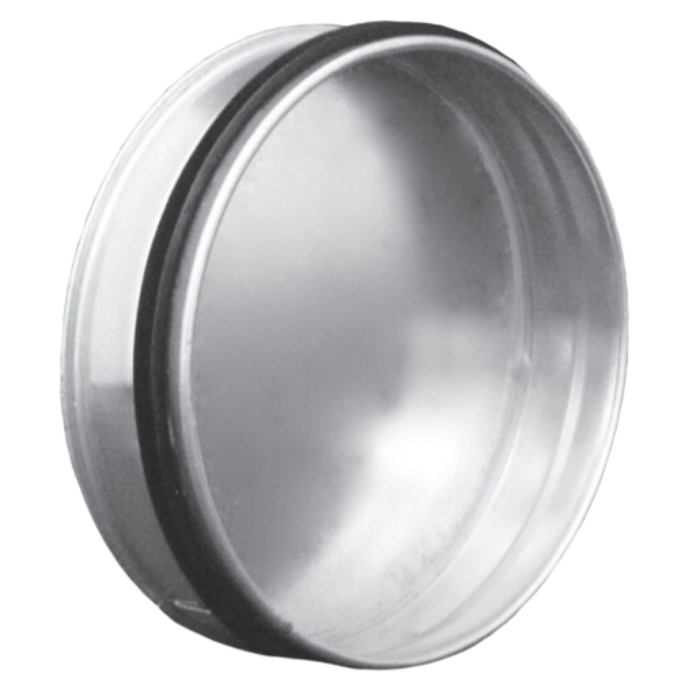Deksel met afdichtingsrubber Ø125mm