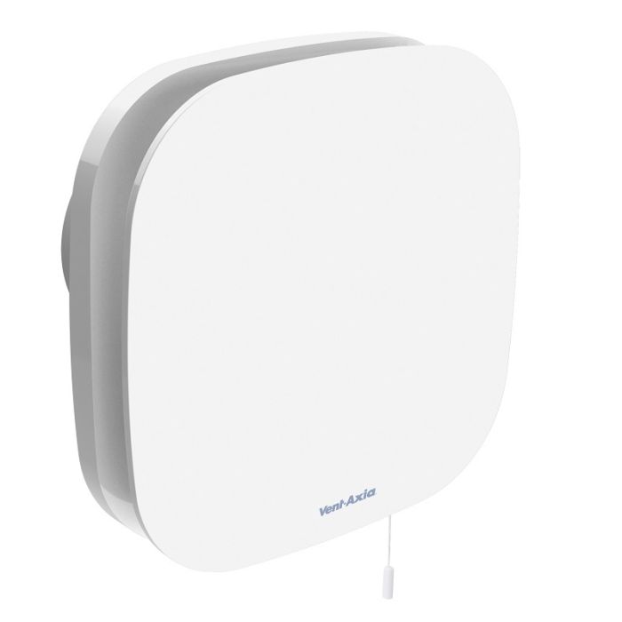 Vent-Axia Supra design 100HT badkamerventilator - timer & vochtsensor - 90 m3/h - Ø100mm