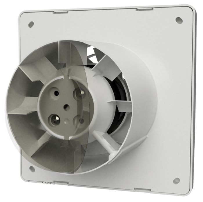 Vent-Axia Supra 125HT badkamerventilator - toiletventilator met vochtsensor en timer, voorzien van trekkoord