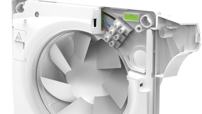 Vent-Axia Supra 125HT badkamerventilator - toiletventilator met vochtsensor en timer, voorzien van trekkoord