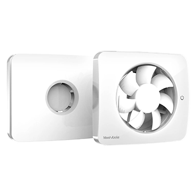 Vent-Axia Svensa app-gestuurde badkamerventilator - 140 m3/h - Ø100mm &  Ø125mm