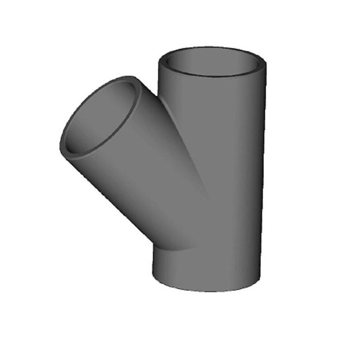 Geïsoleerd leidingsysteem t-stuk 45° - Ø180mm