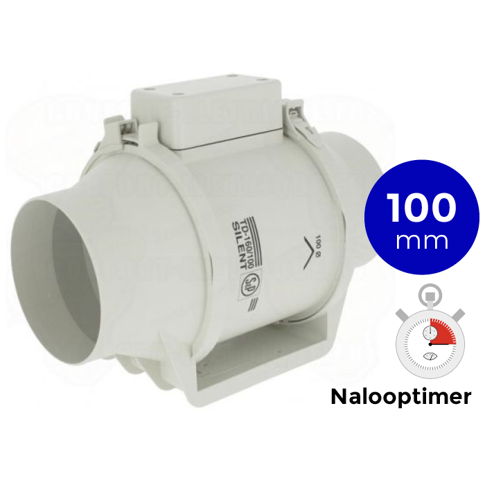 S&P Buisventilator TD-160/100 NT Silent NALOOPTIMER aansluitdiameter 100mm