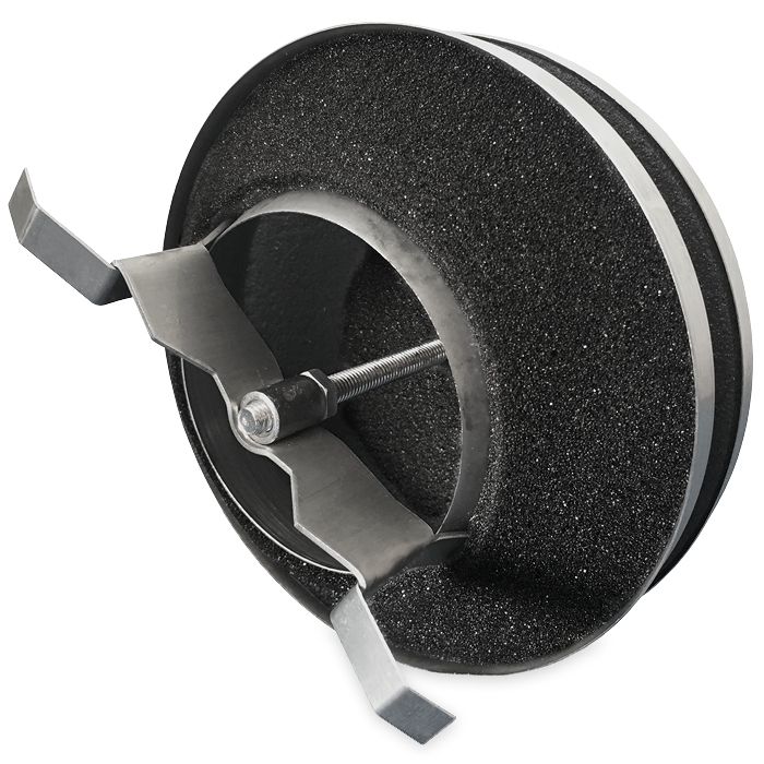 Toevoerventiel Ø100mm - Geborsteld RVS
