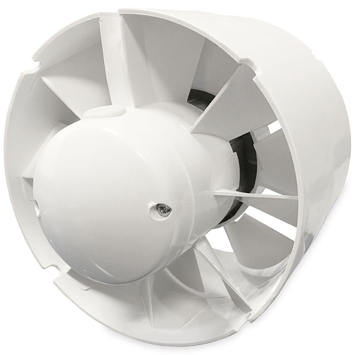 TUBO 125 inschuif-buisventilator - in kanaal Ø125mm - met timer