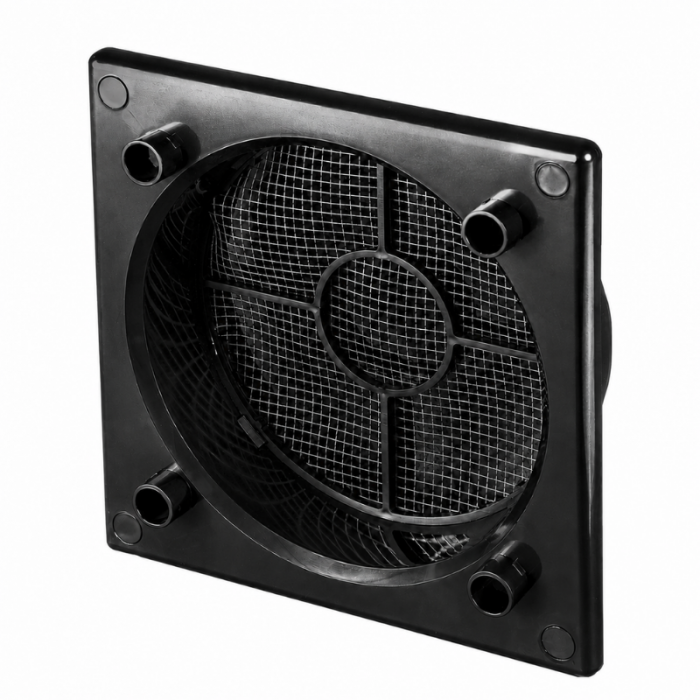 Whisper Design ventilatierooster vierkant (afvoer & toevoer) Ø100mm - kunststof - wit