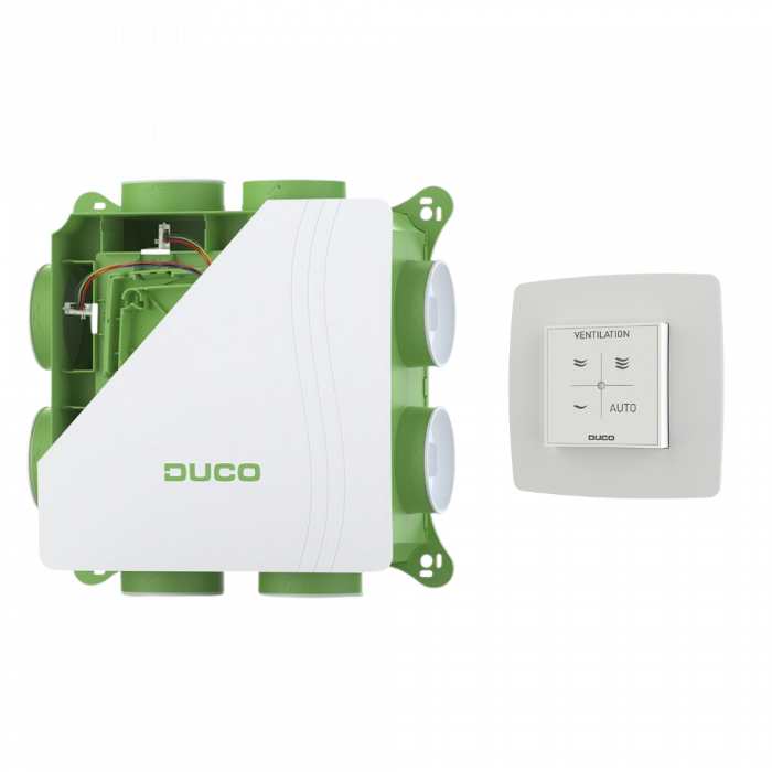 DucoBox Silent 2.0 All-In-One BD - 400 m3/h - ingebouwde vochtsensor en afstandsbediening RF (WIT) DucoBox Silent 2.0 All-In-One BD - 400 m3/h - ingebouwde vochtsensor en afstandsbediening RF (WIT)