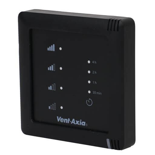 Vent-Axia Multihome SSU-WZ - 4 standenschakelaar - bedraad (230V) - ZWART