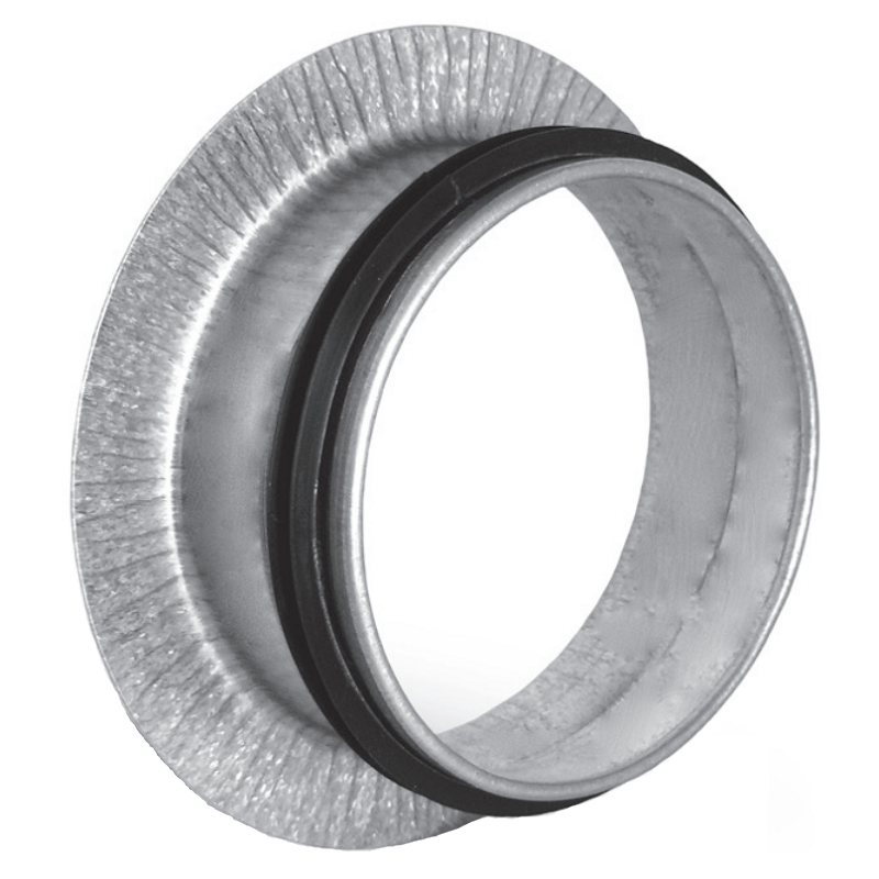 Flensbus (opschroefring) Ø150mm met afdichtingsrubber afbeelding 1