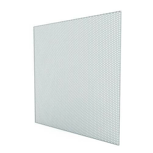 Geperforeerde plafondplaat voor systeemplafond 595x595mm - staal - wit afbeelding 1
