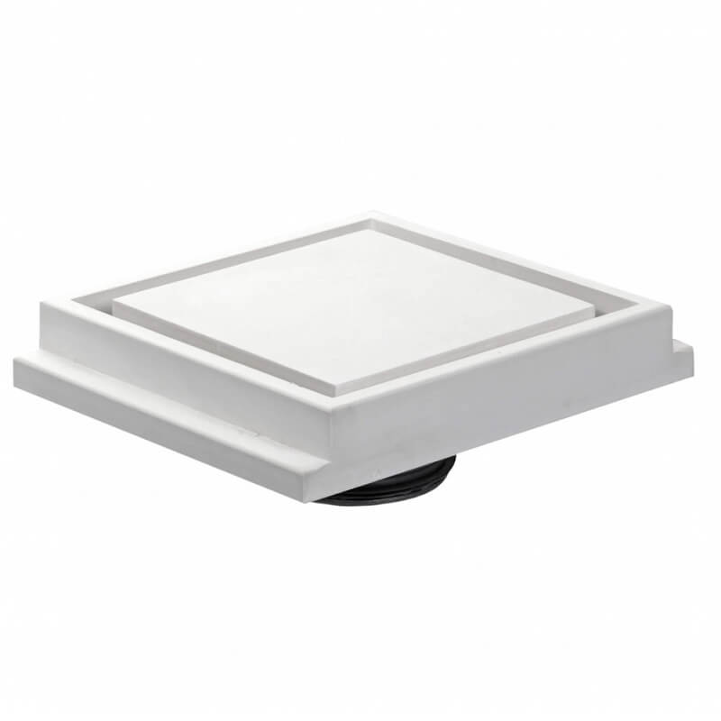 SQUARE - Instucbaar frameloos ventiel - Ø100mm - TOEVOER & AFVOER afbeelding 1