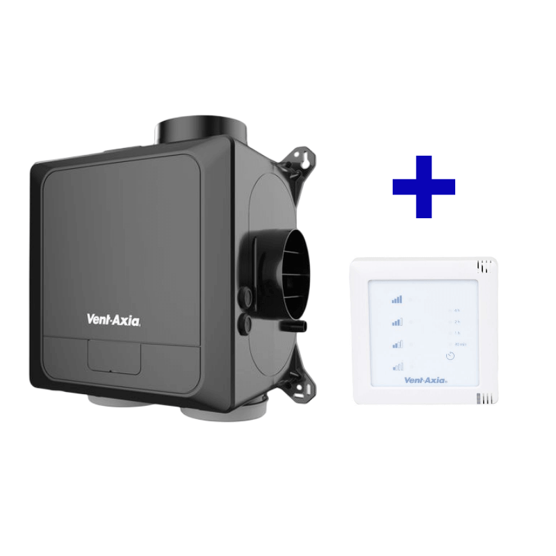 Vent-Axia Multihome woonhuisventilator - Basic BPD - 300 m3/h - Perilex + SSU-B RF bediening afbeelding 1
