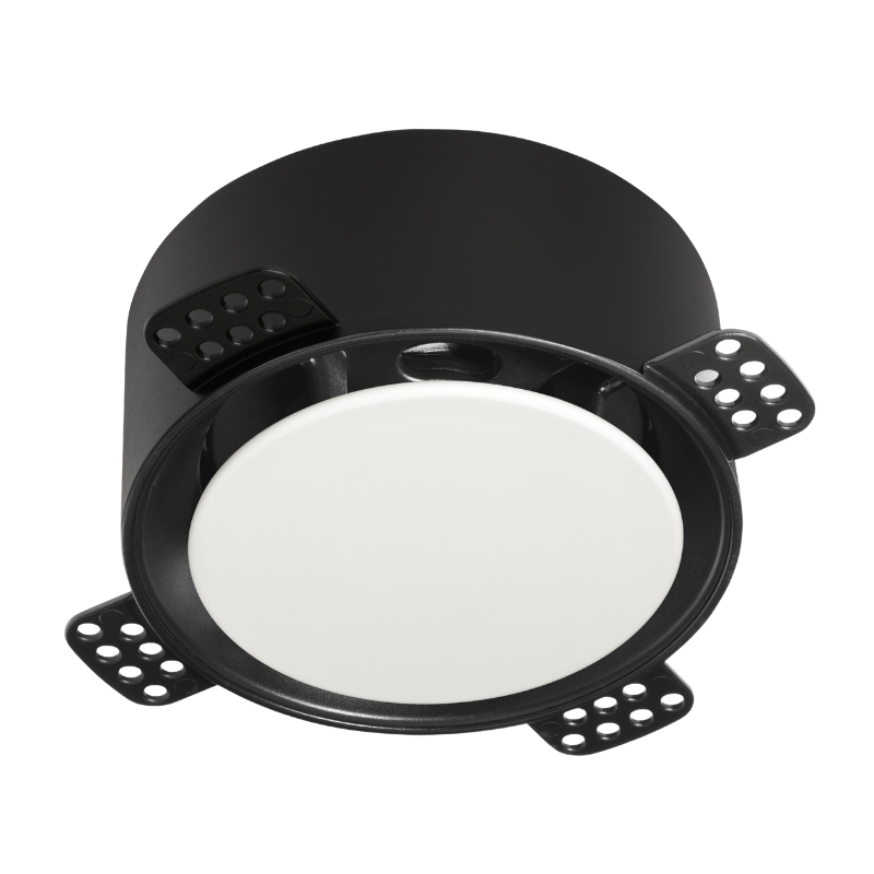 NoShow 2.0 instucbaar designventiel 125mm - toevoer/afvoer - ZWART afbeelding