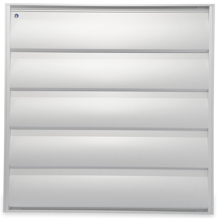 Overdrukrooster 528x528mm - aluminium afbeelding