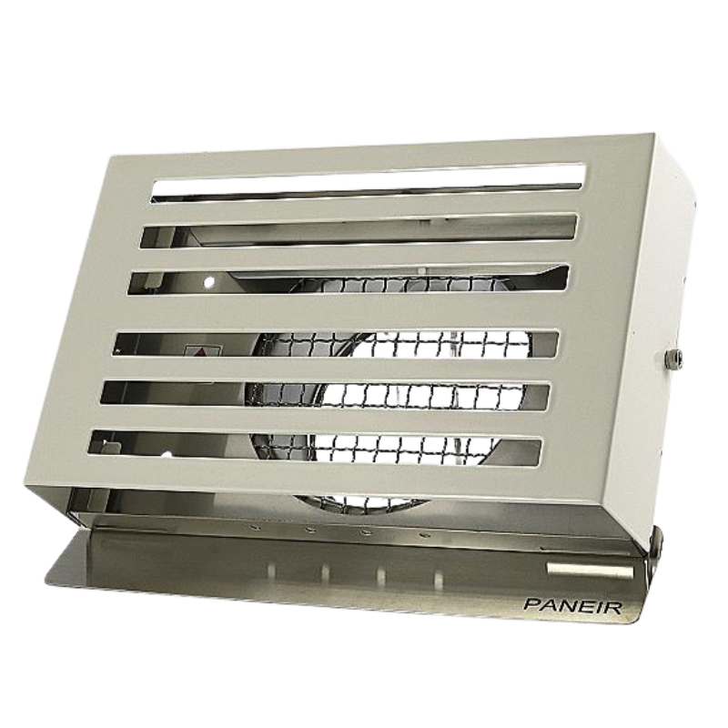 PREMIUM LINE design gevelkap -BETA- Ø100mm - grofmazig gaas - WIT RAL9010