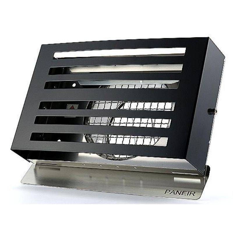 Design gevelkap PREMIUM LINE -BETA- Ø 160mm met grofmazig gaas - ZWART RAL7021 afbeelding 1