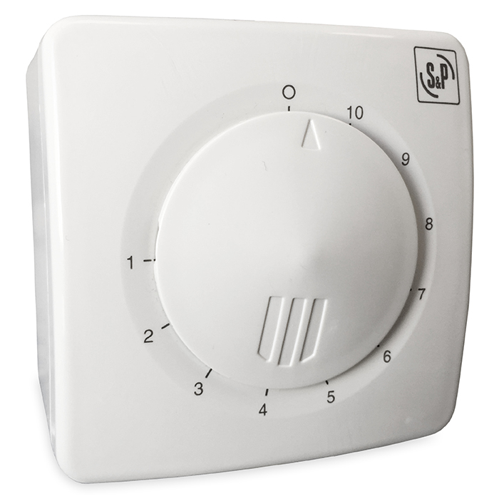 S&P toerenregelaar REB-1N - inbouw en opbouw afbeelding 1