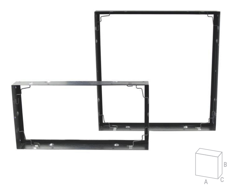 Filterframe 610x610x75 voor paneel-, zakken-, en compact filters