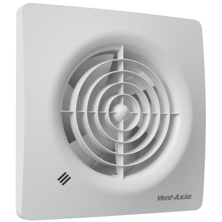 Vent-Axia Supra 100HT badkamerventilator - timer & vochtsensor - 97 m3/h - Ø100mm afbeelding 1