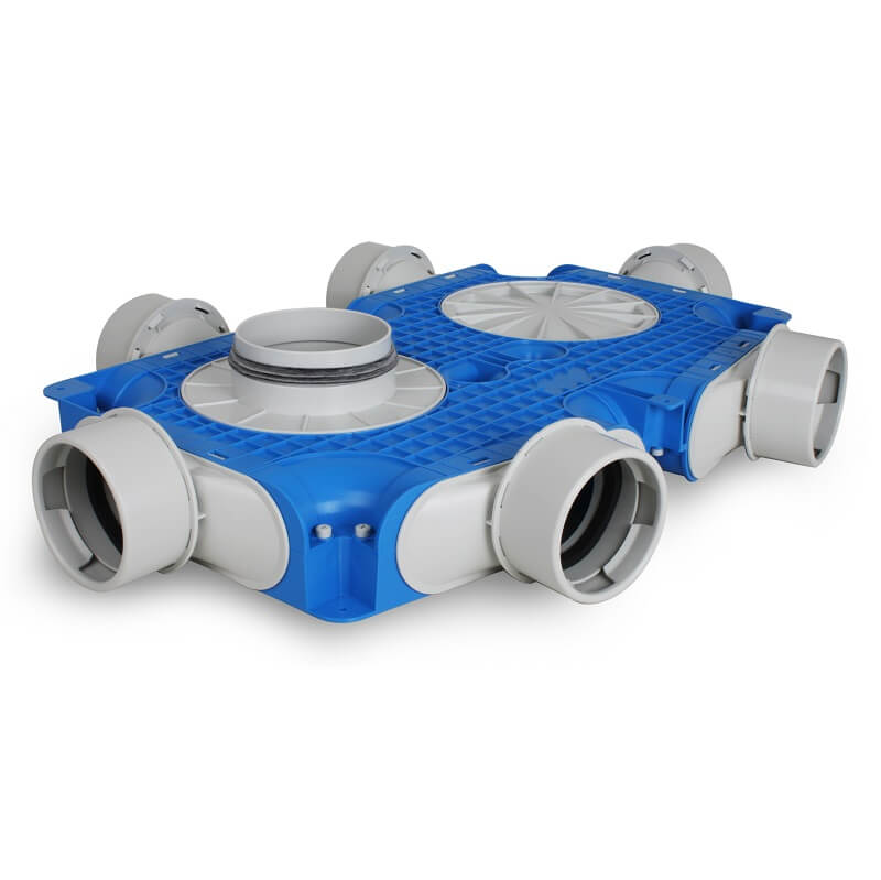 Vent-Axia Uniflexplus + instortverdeler - 6x Ø90mm zijaansluiting - Ø125mm afbeelding 1
